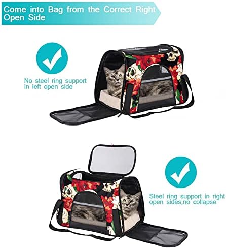 Portador de animais de estimação Flor Floral Flor Flor Flor Soff-lateral Pet Travel para gatos, cães cachorros confortável portátil