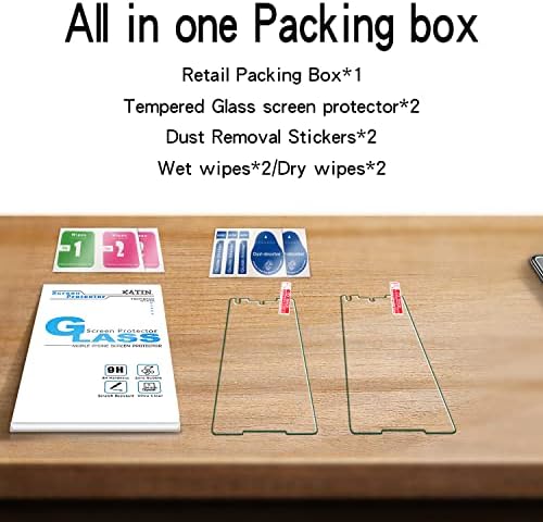 Katin [2-Pack] Protetor de tela para Google Pixel 2 XL Vidro temperado, 9H Drafidade, anti-arranhão, Case Friendly