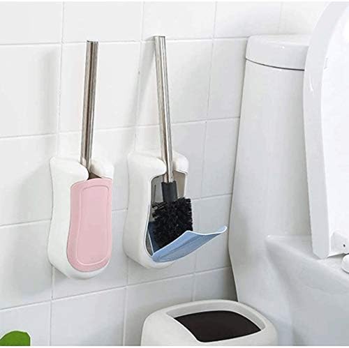 Escova de escova de vaso sanitário compacta de cdyd pincel de banheiro com alça de aço inoxidável para armazenamento e