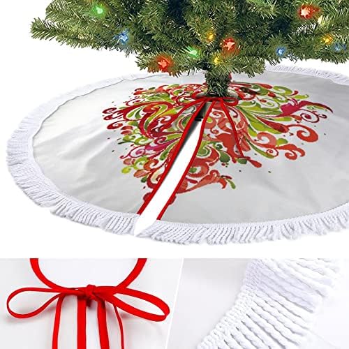 Salia de árvore de chirstmas tapete de natal de Natal com festas de férias de borla Decoração em casa 30 × 30