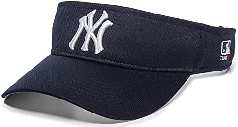OC Sports Licensou oficialmente o New York Visor MVP Time de beisebol ajustável Hat Blue, Tamanho único