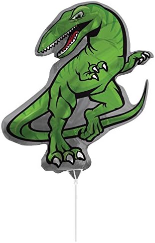 Balão de dinossauros cheios de conversão de ar criativo com bastão e marceneiro, 30 , verde