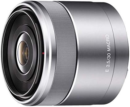 Sony E 30mm f/3,5 lente para Sony E, prata, pacote com tripé MT-11 Ulanzi, tonalidade de lente Flex, kit de filtro de 49 mm, embrulho de lente, limpador de lente, tether de tampa de lente, kit de limpeza, kit de software