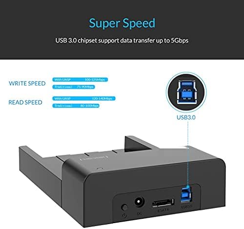YLHXYPP 2.5 3,5 polegadas HDD Caddy SATA para USB Tipo B Esata EXTERNAL SSD Gabinete até 16 TB Station