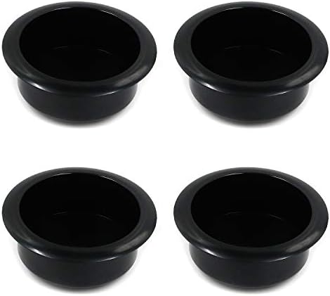 Xoxuxe 1,14 polegada preto de plástico reclinável Mandelas de substituição Inserção de copo de copo para sofá, carro, mesa,