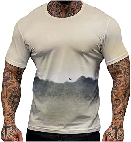 T-shirt de mangas curtas masculinas tops de t-shirt tie tie tie-dye o-pescoço esportivo camisetas casuais camisetas blusas