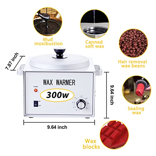 Waoypgz Pote único Máquina de aquecedor de cera elétrica Profissional aquecedor de cera elétrica, 3l Capacidade grande capacidade de