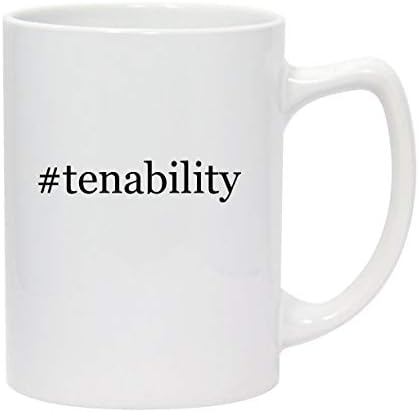 Molandra Products #Tenability - 14oz Hashtag Cerâmica Branca Estadica Caneca de Café