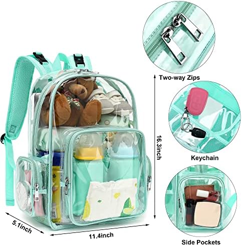 Yusudan Backpack de bolsa de fraldas claras para meninos meninas, mamãe nappy trocando sacolas para mulheres