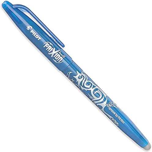 Piloto Frixion Heat/Fricção Aprolável caneta de rollerball - linha fina de 0,5 mm ponta - tinta azul claro - pacote de 3