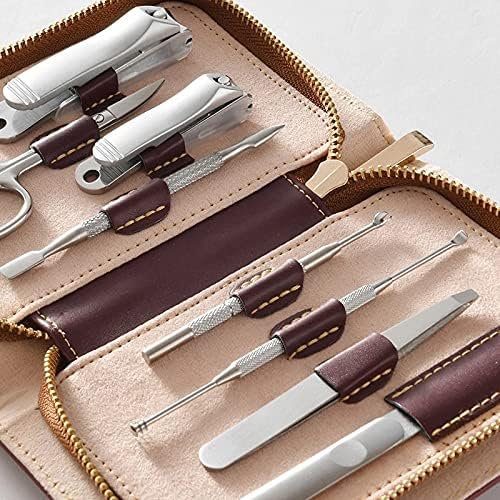 Zlxdp 8/16pcs/set multifuntional aço inoxidável pedicure ferramentas de manicure de unhas definidas kits de tesoura doméstica Kits de tesoura
