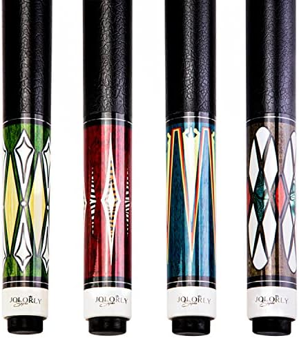 Pistas de piscina alegre, conjunto de 4 piscina 58 Cue sticks canadense bordo madeira design exclusivo e stick durável