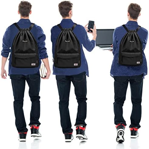 Peicees Backpack de Sackpack leve à prova d'água para homens e mulheres