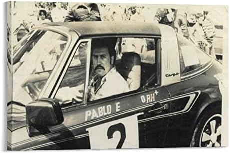 Cartaz de foto do carro de Pablo Escobar Mugshot El Patron Kingpin Cartel Narco Canvas Wall Art Room Decoração Estética pinturas