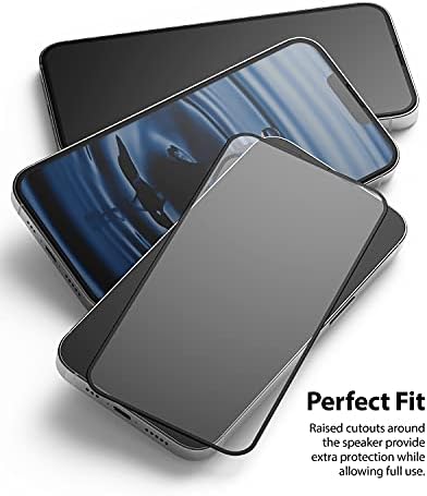 Ringke Capa completa Vidro compatível com o iPhone 13 / iPhone 13 Pro Screen Protector, Anti-Scratch e Case Filme Frente