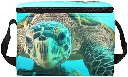 Lunchagem Guerotkr para homens, lancheira isolada, lancheira para adultos, animais do fundo do mar Turtle Blue Ocean