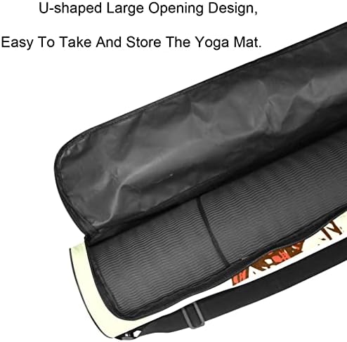 Laiyuhua Yoga Mat Bag, Bolsa de ginástica de ioga com zíperas duplas para mulheres e homens-zíperes suaves, abertura