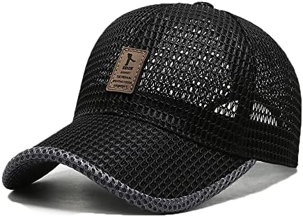 Fashixd Summer Mesh Baseball Cap para homens Mulheres caminhoneiro Mesh chapéu de beisebol Chapéus de esportes ao ar livre