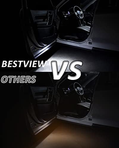 Bestview Painel de portas de LED cortesia de luz compatível com Subaru Forester Outback Legacy XV Tribeca 2010-2022,