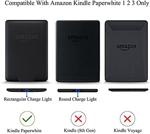 Artyond Case for Kindle Paperwhite, slim fólio magnético slots com estojo de vigília/sono automático para Kindle Paperwhite 123, Skyblue