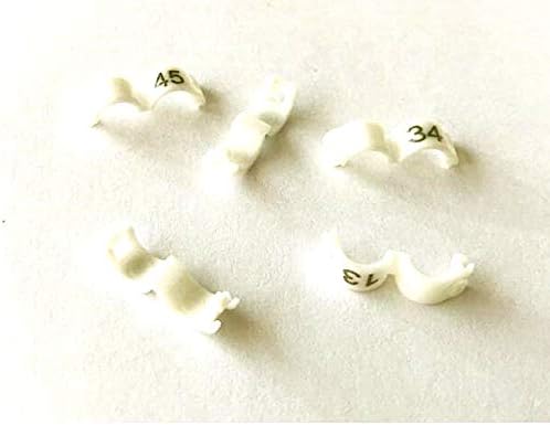 Freen-P 2,7mm 1-100 Clipe numerado Snap Plástico Ring Bands PARROT Finch Canário agrupado 100pcs branco