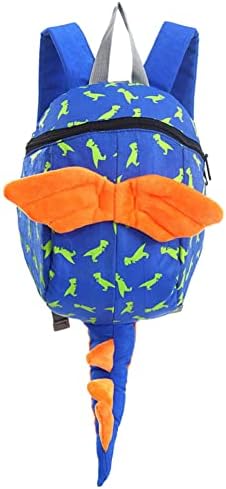 Qeenrtuu Kids Backpack Backpack Dinosaur Backpack, mochila de criança para garotas Backpack de segurança de garotas Backpack Leash