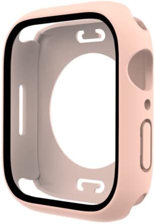 Enrolamento completo com capa dura de anel impermeável com o filme temperado resistente a gota e capa traseira compatível com o iwatch