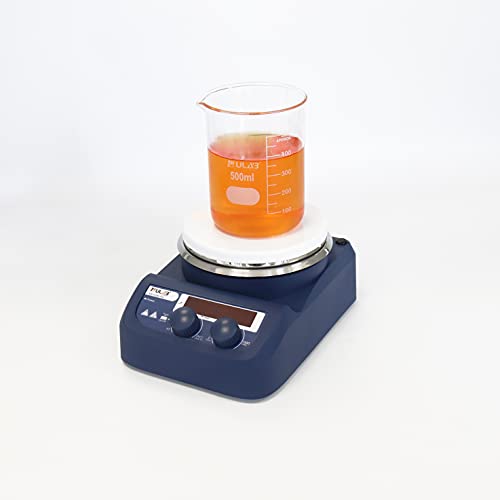 O agitador magnético da placa de hot plate ULB, aço inoxidável com placa de quente com revestimento de cerâmica, temperatura