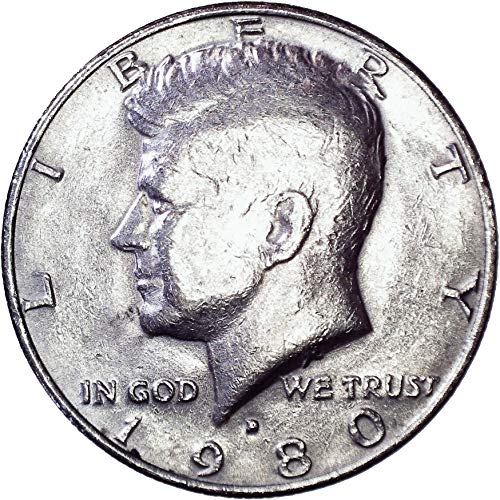 1980 D Kennedy Meio dólar 50c muito bom