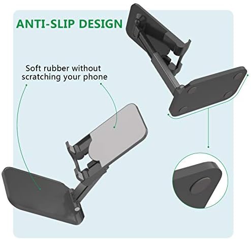 Suporte de telefone celular shanshui, suporte de altura de ângulo ajustável para o suporte de telefone dobrável anti-deslizamento