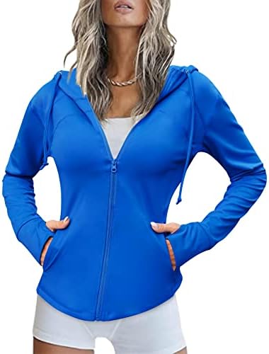 Jaqueta de treino feminina de coorun slim fit esportes jaqueta esportiva completa zípe de capuz com capuz de jaqueta de bolso