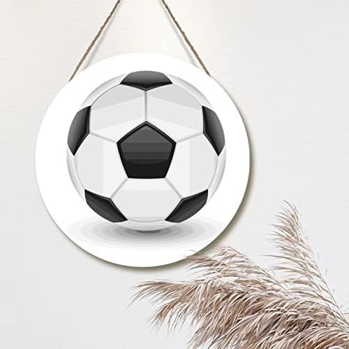 RONAGEM BELIA SILHAR SOBETOL BOLE BOLA DE decoração de madeira Presente para jogador de esporte pendurado sinal de futebol jogador