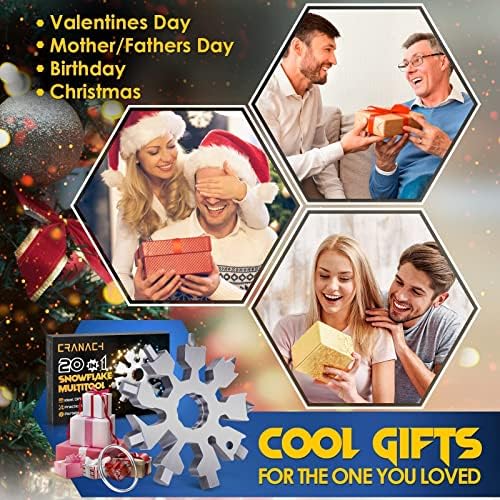 Presentes para Men-Snowflake Multitool Tools Ferramentas de Christmas Stuffers Presentes para Adultos Dadre