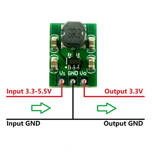 Eletechsup Mini 2a 3,7V 4,2V 4,5V 5V a 3,3V DC DC BUCK STAPLE Down Módulo de conversor