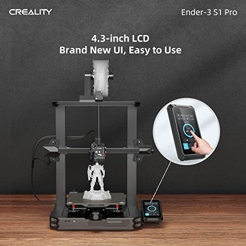 Creality Ender-3 S1 Pro 3D Impressora Ender-3 S1 Upgrade com 300 ° C Nozzzes de alta temperatura Cr toque de leito