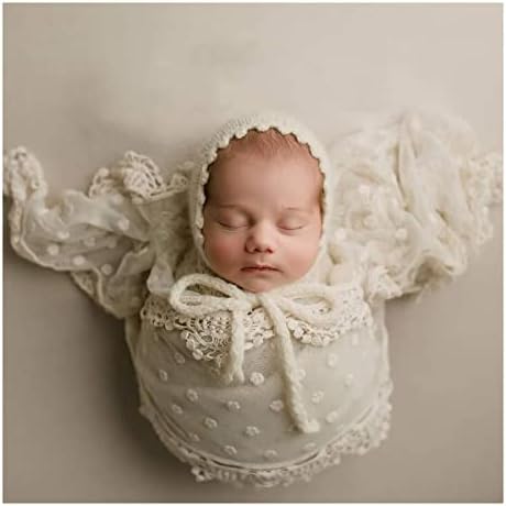 Honra Newborn Photography Pro Lace Wrap Baby Girl posando camada de sessão de fotos