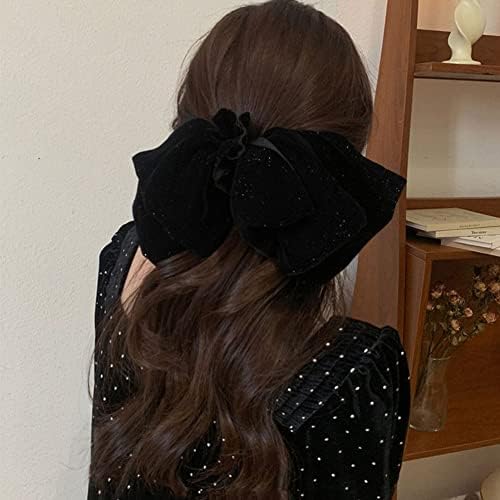 Houchu Women Hair Clip elegante Acessório de cabelo vintage Barrettes de grande tamanho de tamanho arco