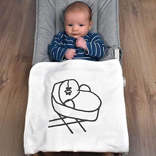 Azeeda 'berço' cobertor de bebê de algodão / xale