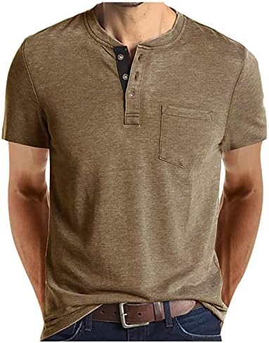 Camiseta de manga curta de moda masculina com camisetas de pocket shirt shirt sherm sumumpless tops