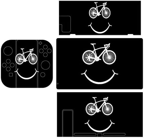 Eu amo bicicleta smiley rosto adesivos de decalques cobrem placa face protetora para nintendo switch