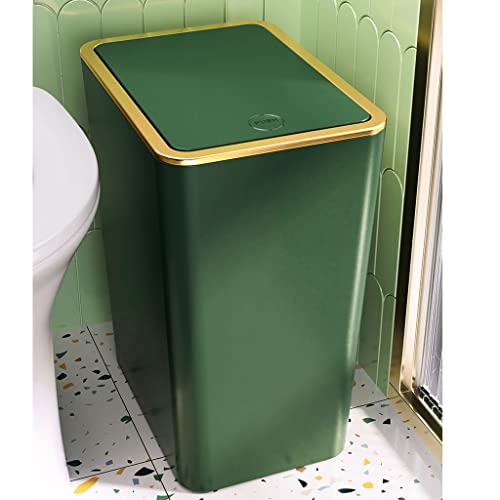 UXZDX Criativo novo lixo retangular lata de cozinha banheiro lixo da lata de lata de estar com lixo lixo lixo lixo 13l