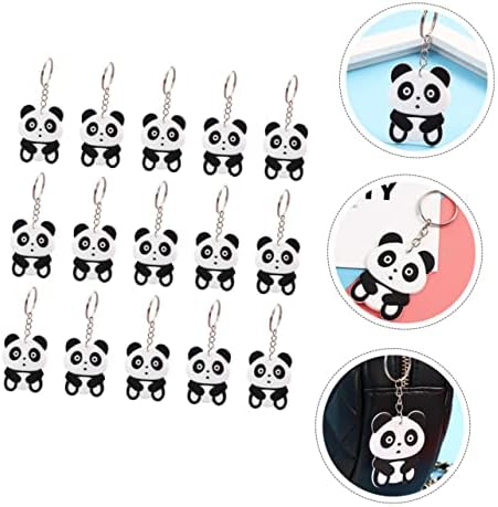 Besportble Panda Keychain Decoração Natividade Presentes de futebol Presentes de lembrança Backpack pendurado Decor