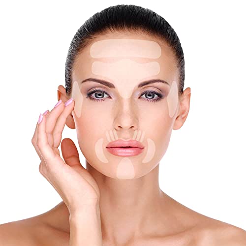 Pespire reutilizável Silicone Antiwrinkle & Fine Line Patches para rosto, olho, sorriso e testa - máscara de facelift para tratamento da pele durante a noite ao dormir - Levante a beleza da pele facial com almofadas