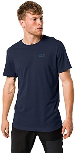 Jack Wolfskin Men's essencial t Jersey de camiseta orgânica de algodão-algodão