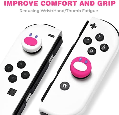 Switch Grips de joystick Caps Compatível com Nintendo Switch/OLED/Lite Pokemon Controller Acessórios, Funlab Cute