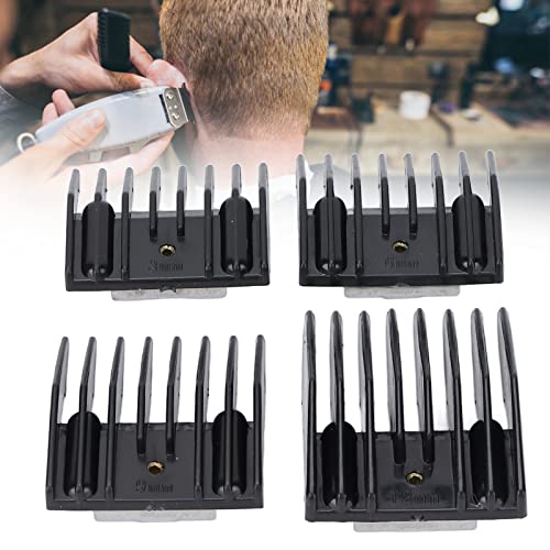 4pcs Hair Clipper Guide Pente, Professional Hair Trimmer Guard Combs Acessório portátil Clipper para salão de casa