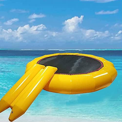 ATEXGY Lake Ocean Water Trampoline, cama de pular de água flutuante, doca de água de tapete com lâmina de bomba de