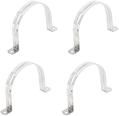 Tiras de tubo de metalixidade grampo 4pcs, suporte de clipe de tensão de tubo de aço inoxidável