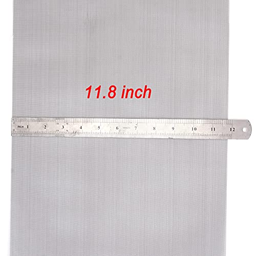 2 pacotes 40 Tela de malha Aço inoxidável Mesh de arame de metal 11,8 x47.2 Folha de fio de ventilação para espaço de