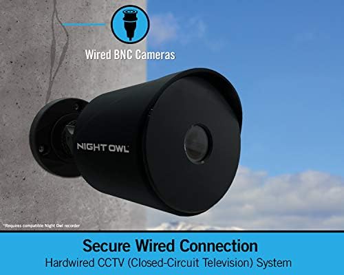 Night Owl 1080p HD Wired Indoor/Outdoor Add-On Câmeras, 100 pés de visão noturna, ângulo de visualização larga e visão noturna colorida
